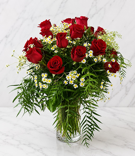 One and Half Dozen Red Roses
