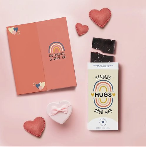 Chocolate Bar That Opens As Greeting Card