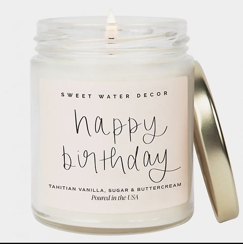 Happy Birthday Soy Candle